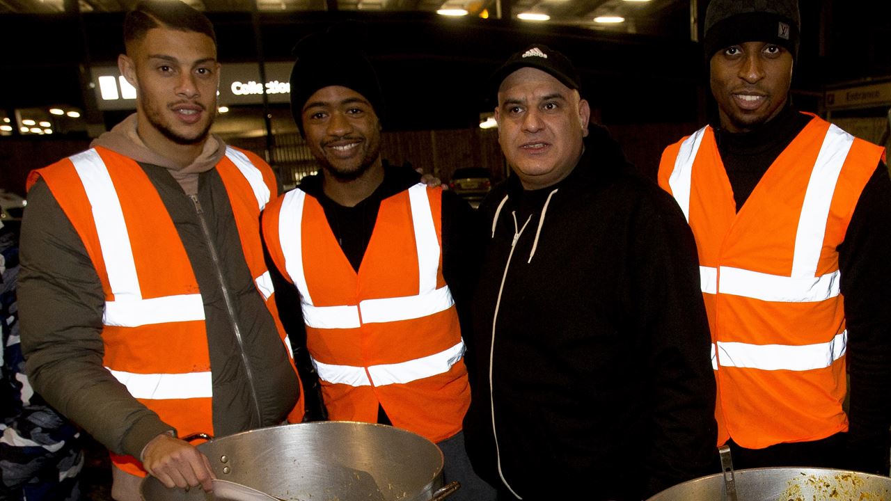 Kodjia/Gestede/Ayew support Homeless Heroes soup kitchen  
