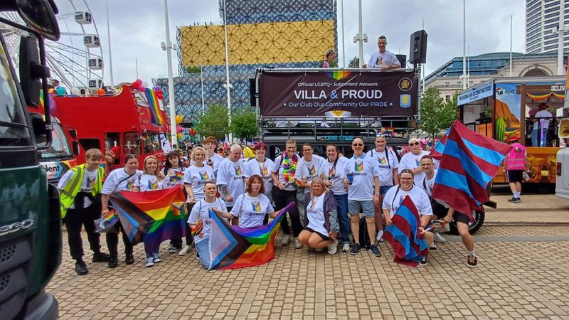 Aston Villa support Birmingham Pride 2025