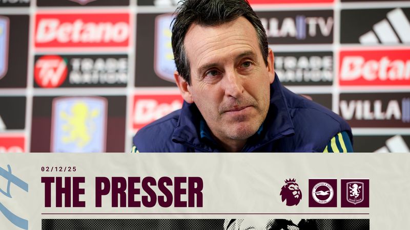 PRESS CONFERENCE | Unai Emery Previews Brighton & Hove Challenge