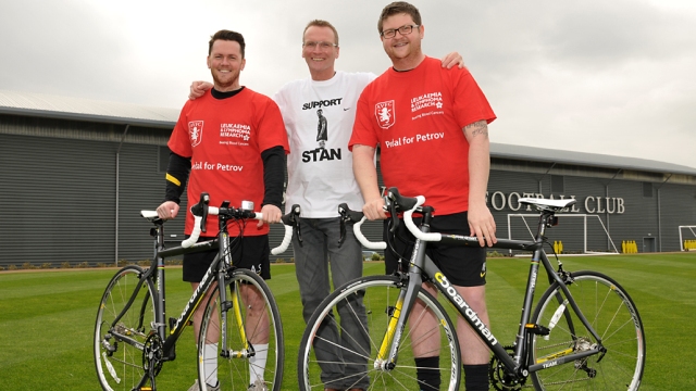 Video: Villa masseurs gear up for 'Pedal for Petrov' cycling challenge