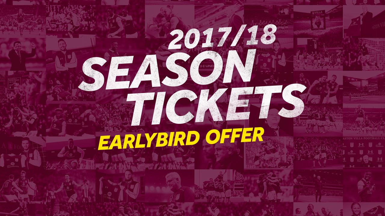Season tickets 2017/18 – now on sale