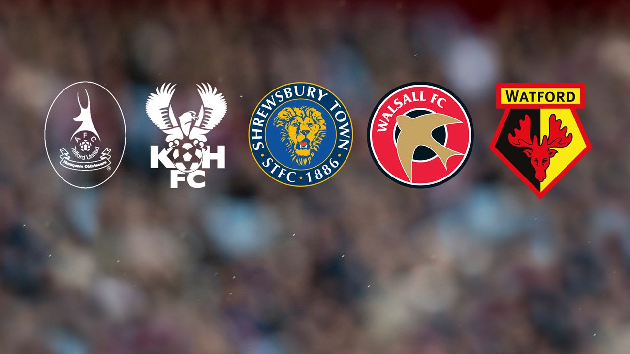 WATCH LIVE HERE: Telford United v Aston Villa & Kidderminster Harriers v Aston Villa