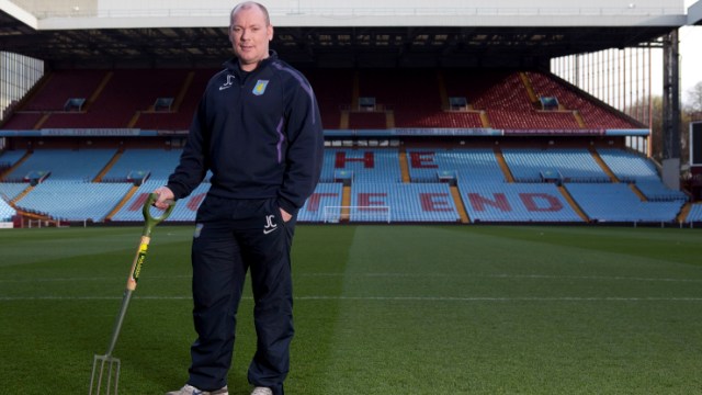 Calderwood: Villa Park pitch the finest I have worked on