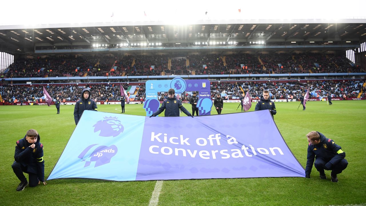 Aston Villa show support for 'Mentally Healthy Football'