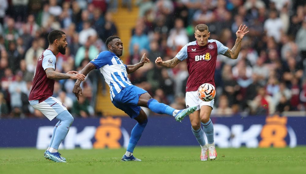 Aston Villa host Brighton & Hove Albion in the Premier League.