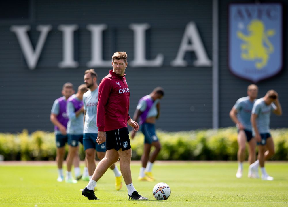 Aston Villa training pre-Bournemouth Aston Villa training pre-Bournemouth