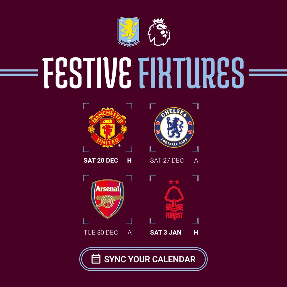 2025/26 Festive Fixtures