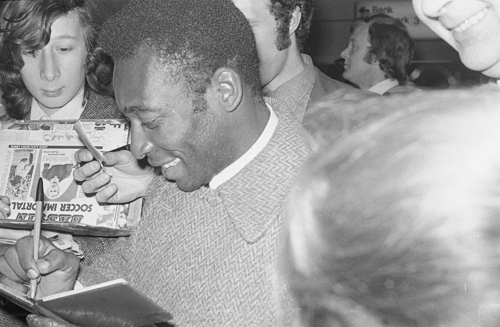 Pele at Villa Park