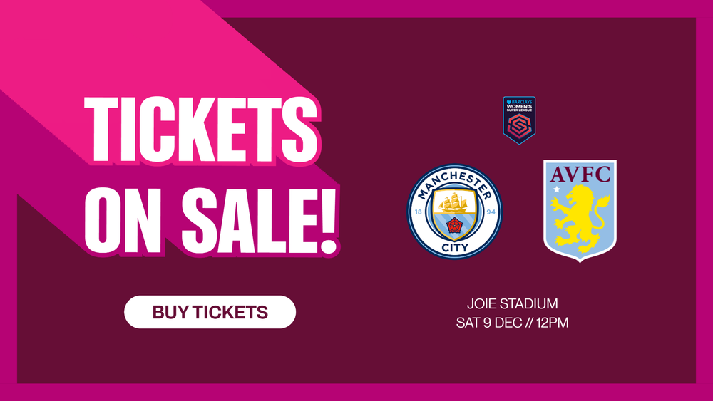 Man City ticket details AVFC