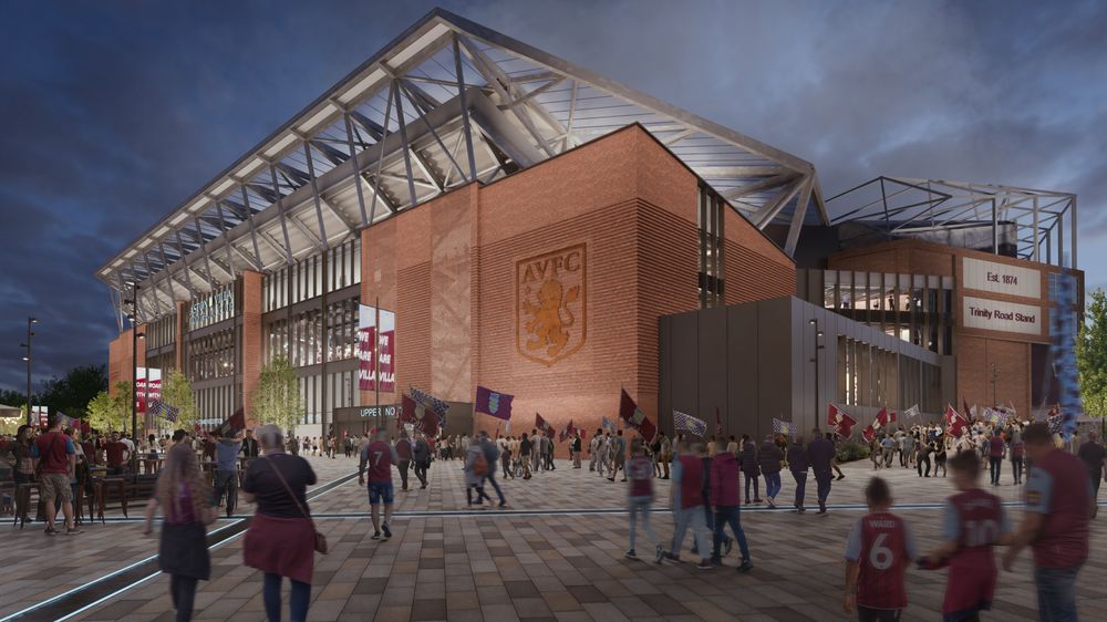 Aston Villa Unveils New Cgis Of Villa Park Redevelopment Aston Villa