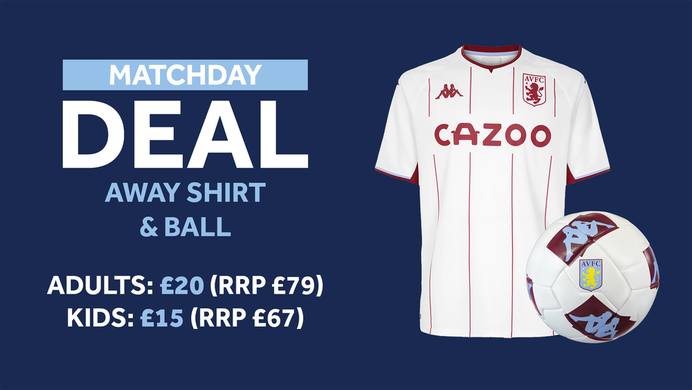Aston Villa v Norwich City matchday deal Aston Villa v Norwich City matchday deal