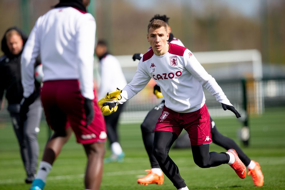 Aston Villa training pre-Wolves Aston Villa training pre-Wolves