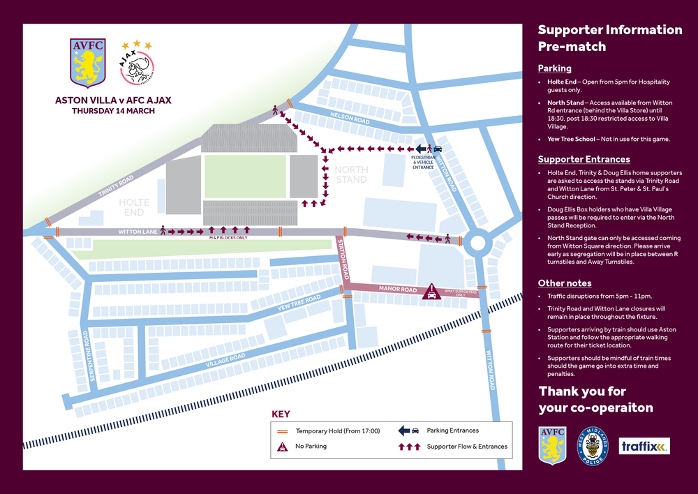 Aston Villa v Ajax Aston Villa v Ajax