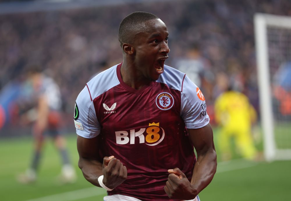 Moussa Diaby v Olympiacos.