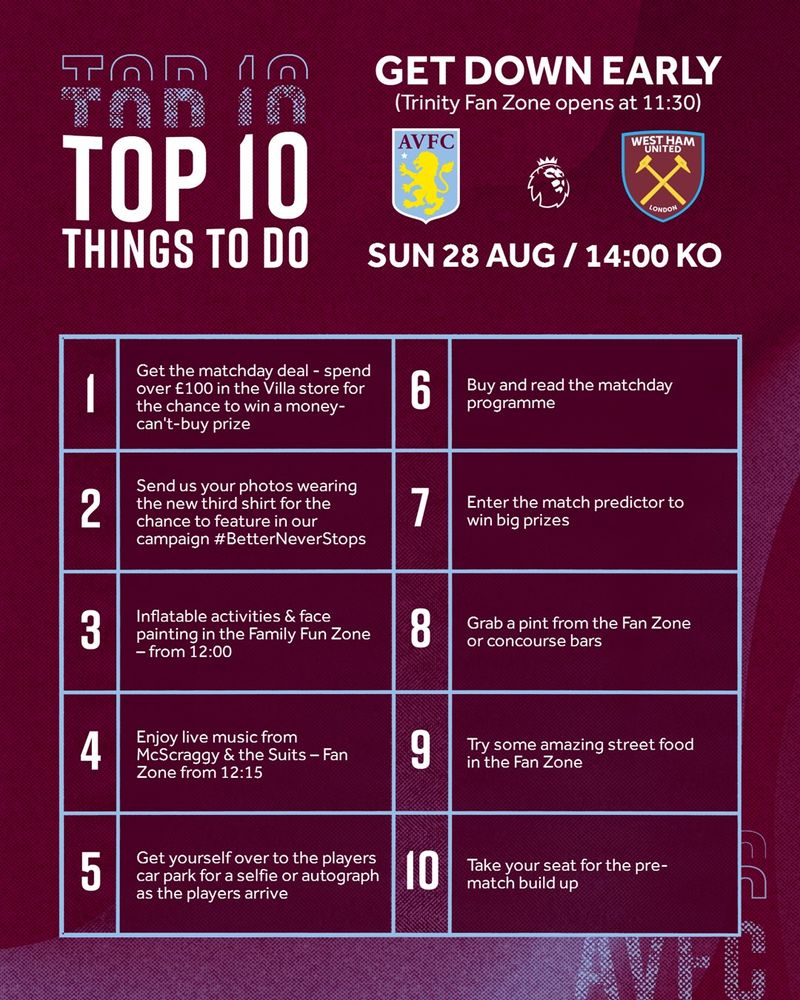 22_23 Fan Zone - Top 10 - Twitter.jpg West Ham, ten things to do.