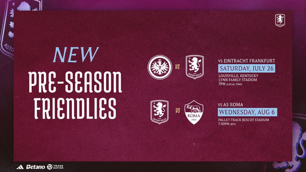Pre-season friendlies.