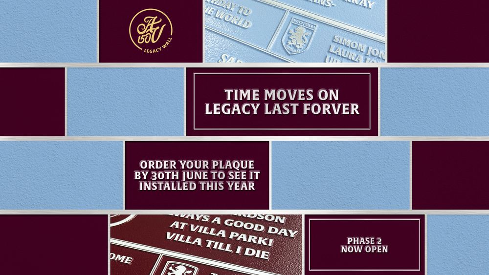 Aston Villa Legacy Wall