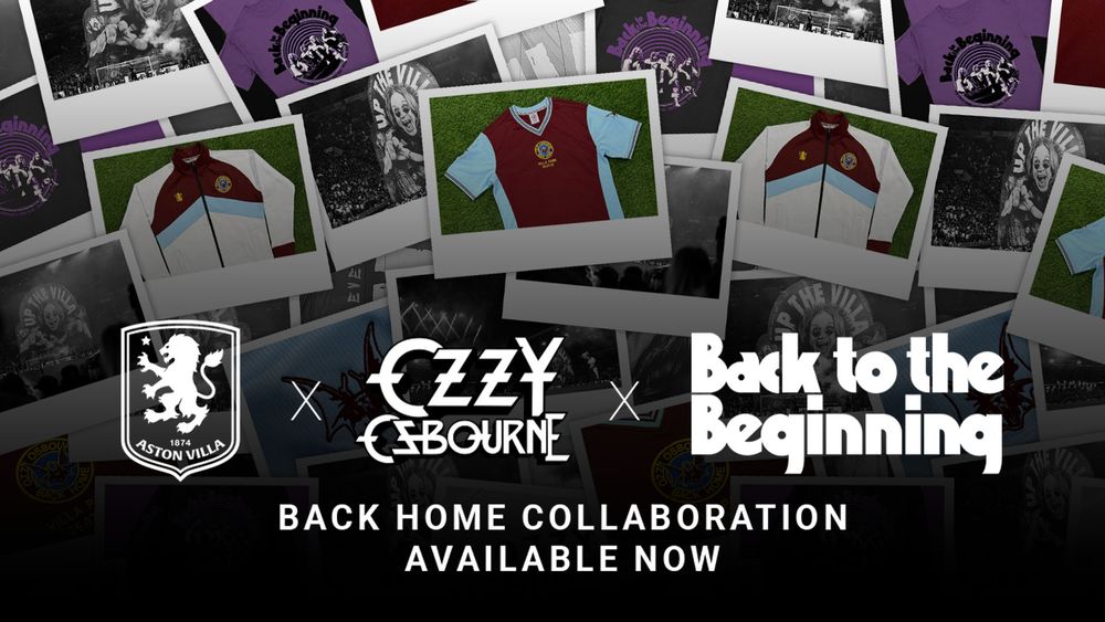 Aston Villa and Ozzy Osbourne unite for exclusive merchandise collection