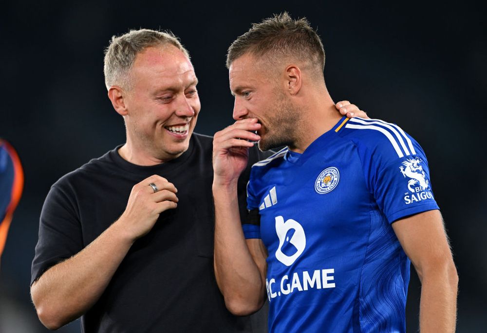 Steve Cooper, Jamie Vardy, Leicester City.