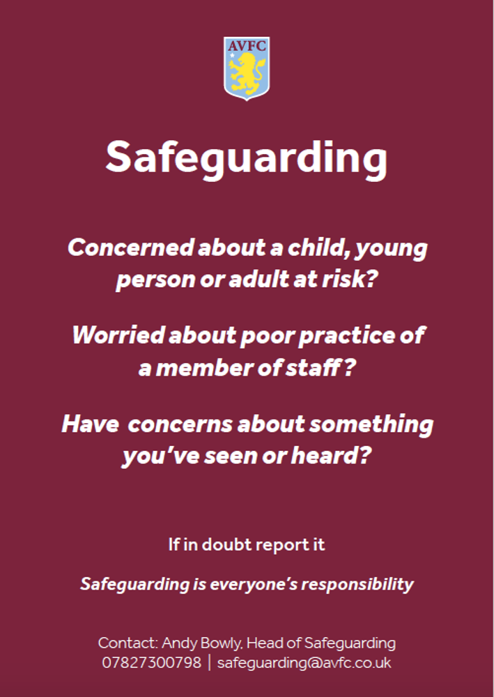 Safeguarding at Villa Park