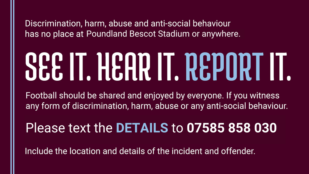 Bescot Report It.png Bescot Stadium Reporting Number
