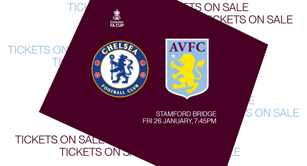 Chelsea FA Cup ticket details Aston Villa