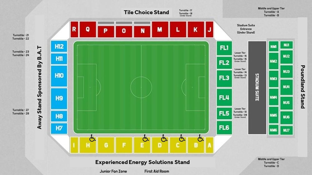 Walsall Stadium Plan.