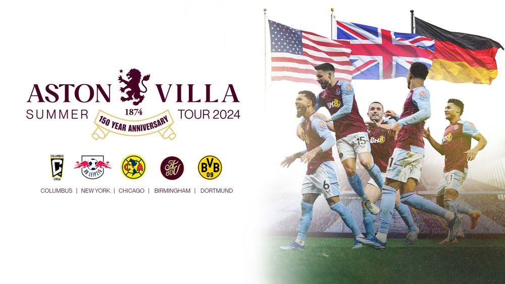 Aston Villa confirm summer pre season schedule Aston Villa