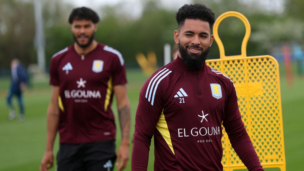 Players training ahead of the match