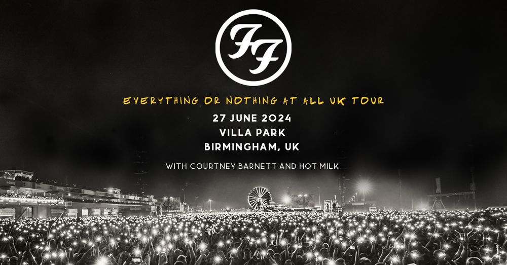 Foo Fighters announce 2024 Villa Park tour date! AVFC