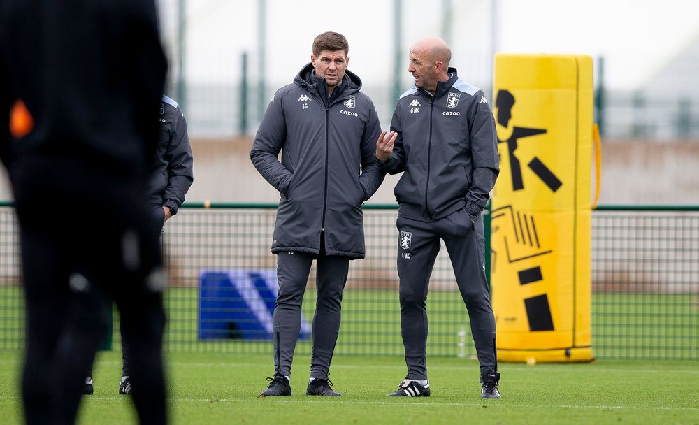 NW1_1223.jpg Aston Villa train ahead of taking on Leicester City this weekend.